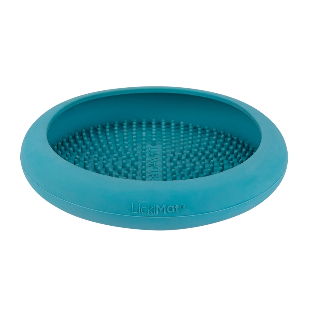 Lickimat UFO Slow Food Licking Dog Bowl (Turquoise)