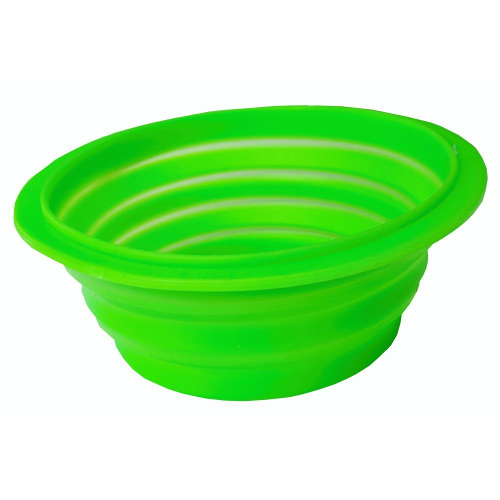 Pawise Silicone Pop-up Travel Dog Bowl 500ml Green image