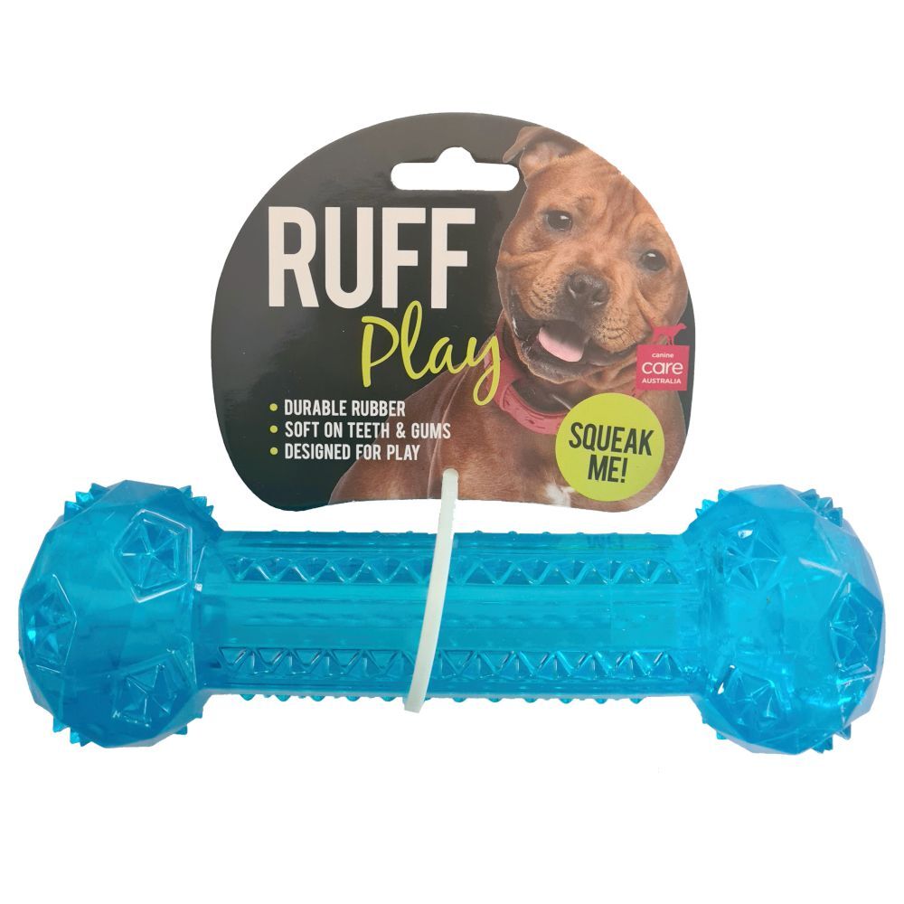Ruff Play Dumbbell Squeak Bone 16cm image
