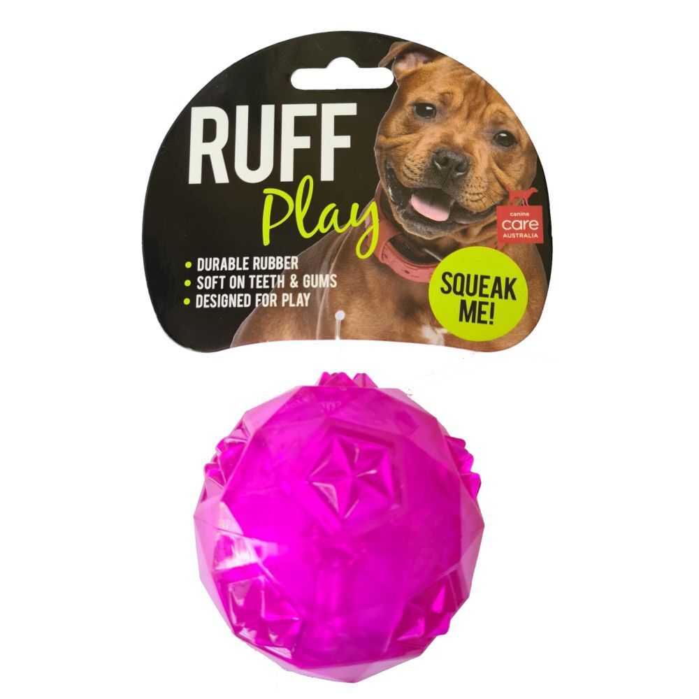 Ruff Play Squeak Dog Ball 6.5cm image