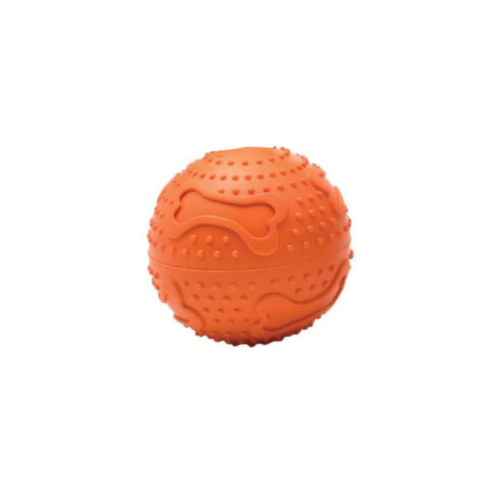 Ruff Play Rubber Squeaker Dog Ball (Small) image