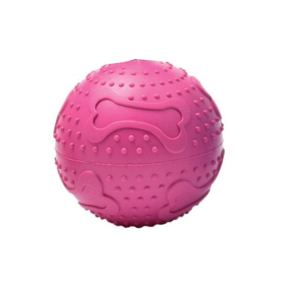 Ruff Play Rubber Squeaker Dog Ball (Medium) image