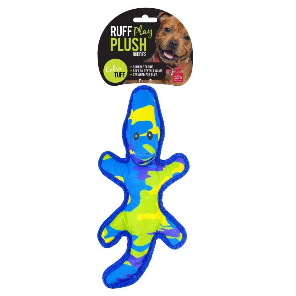 Ruff Play Buddies Wild Lizard Dog Toy image