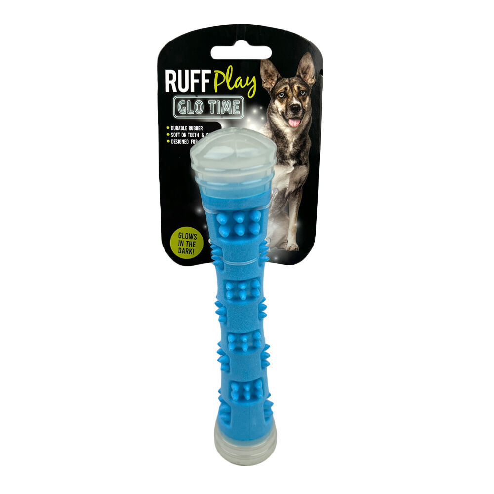 Ruff Play Glow in the Dark Stick Squeaker Dog Toy image