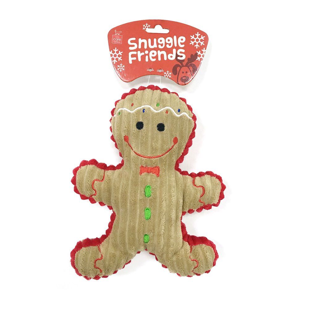 Snuggle Friends Christmas Gingerbread Man Dog Toy image