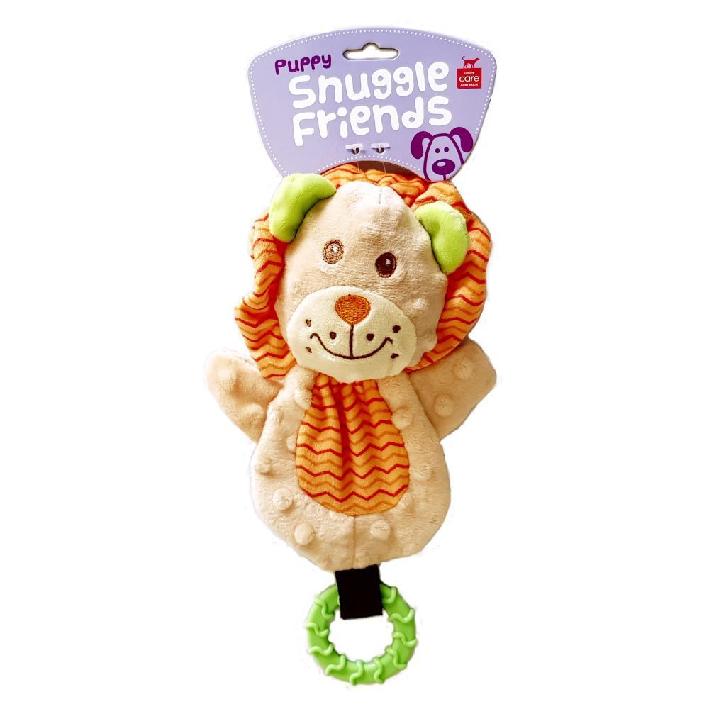 Snuggle Friends Puppy Plush Lion Chew Dog Toy image