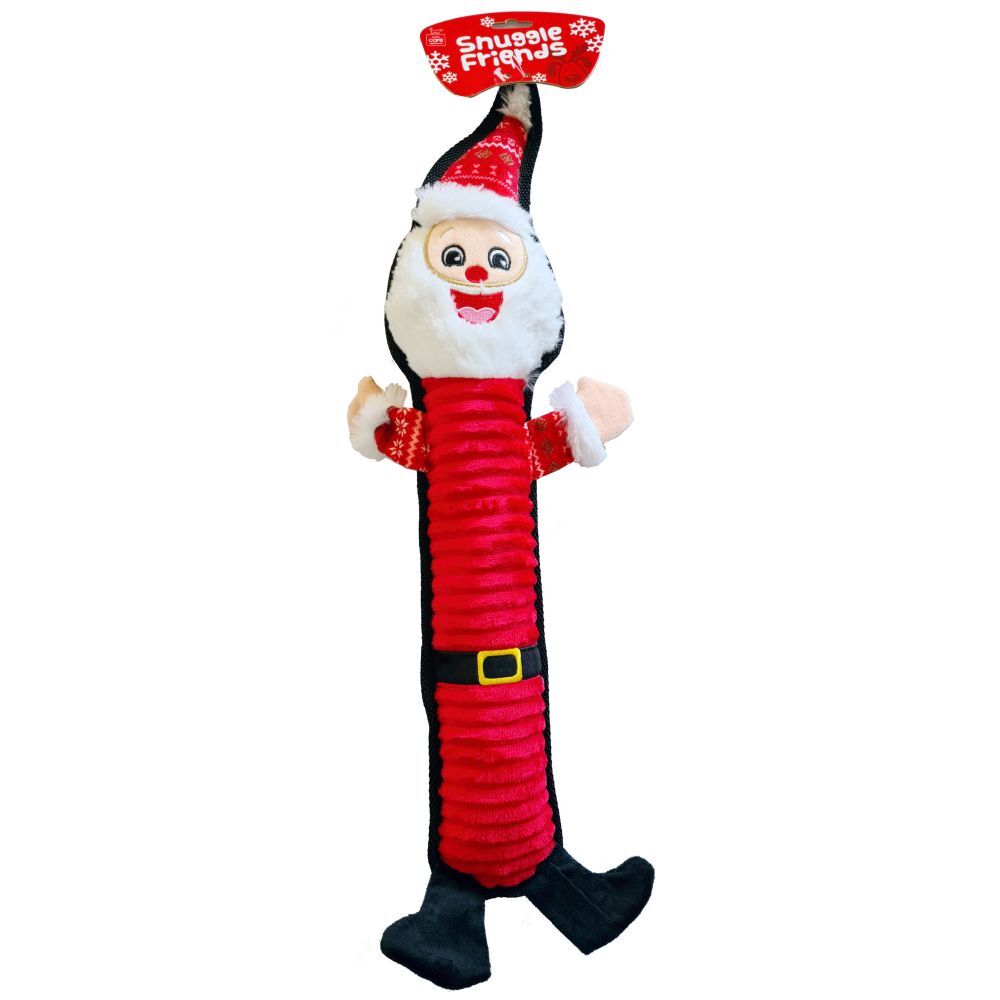 Snuggle Friends Christmas Plush Santa Stick 50cm Dog Toy image