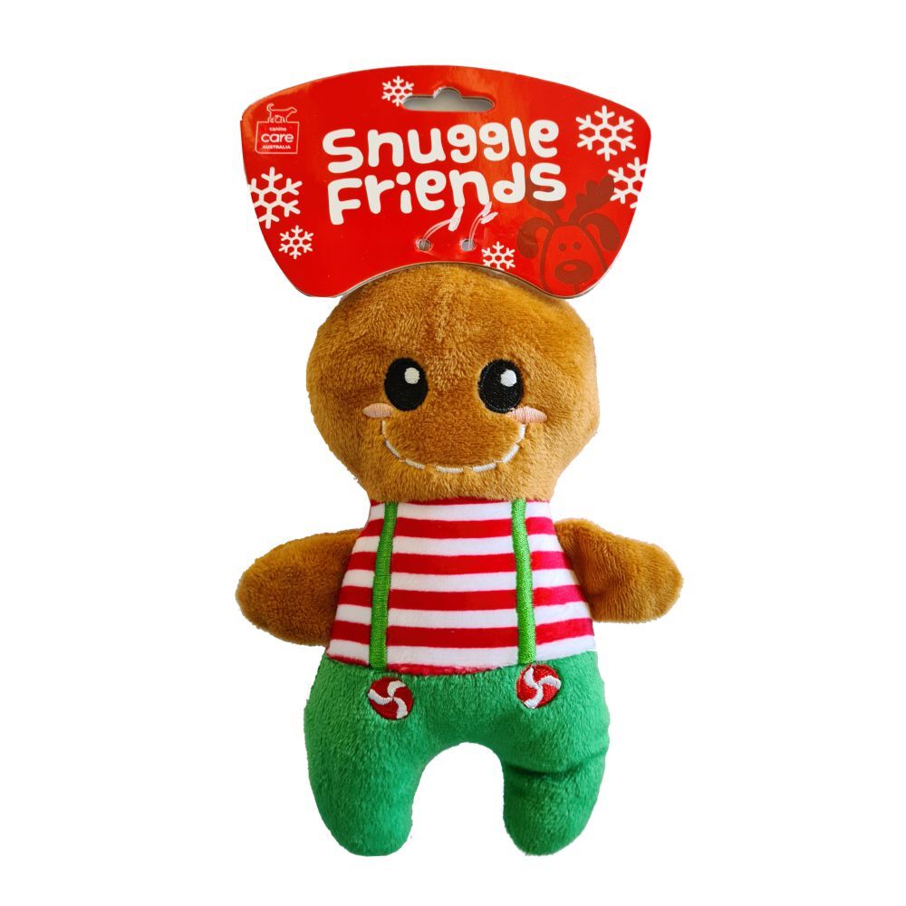 Snuggle Friends Christmas Gingerbread Man Small 18cm Dog Toy image