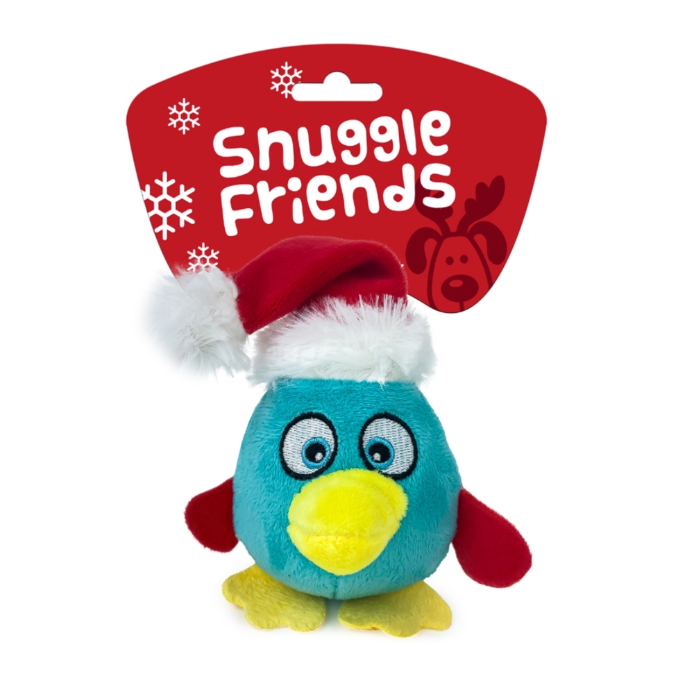 Snuggle Friends Christmas Plush Penguin 10cm Dog Toy image