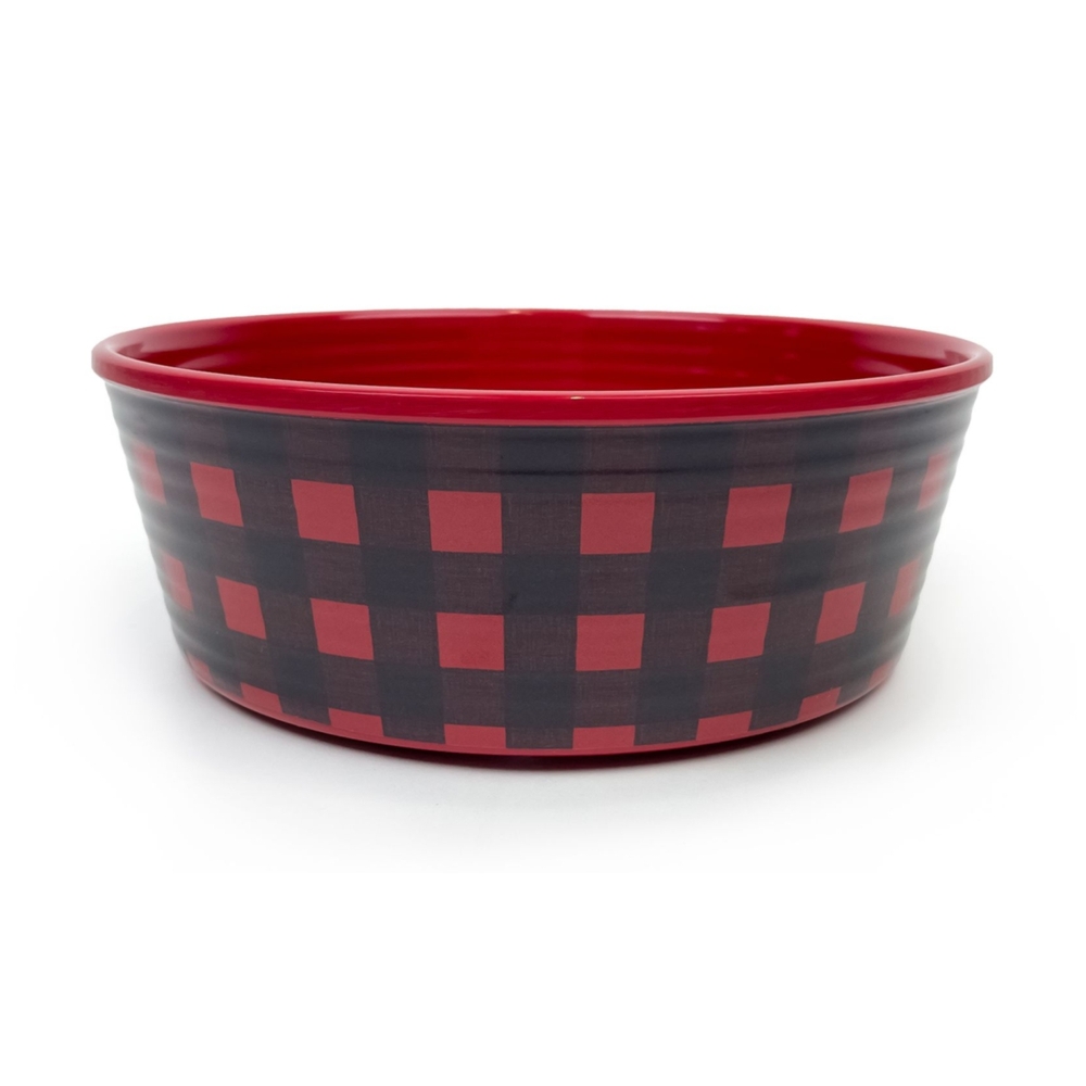 Barkley & Bella Melamine Bowl Tartan Medium 800ml image