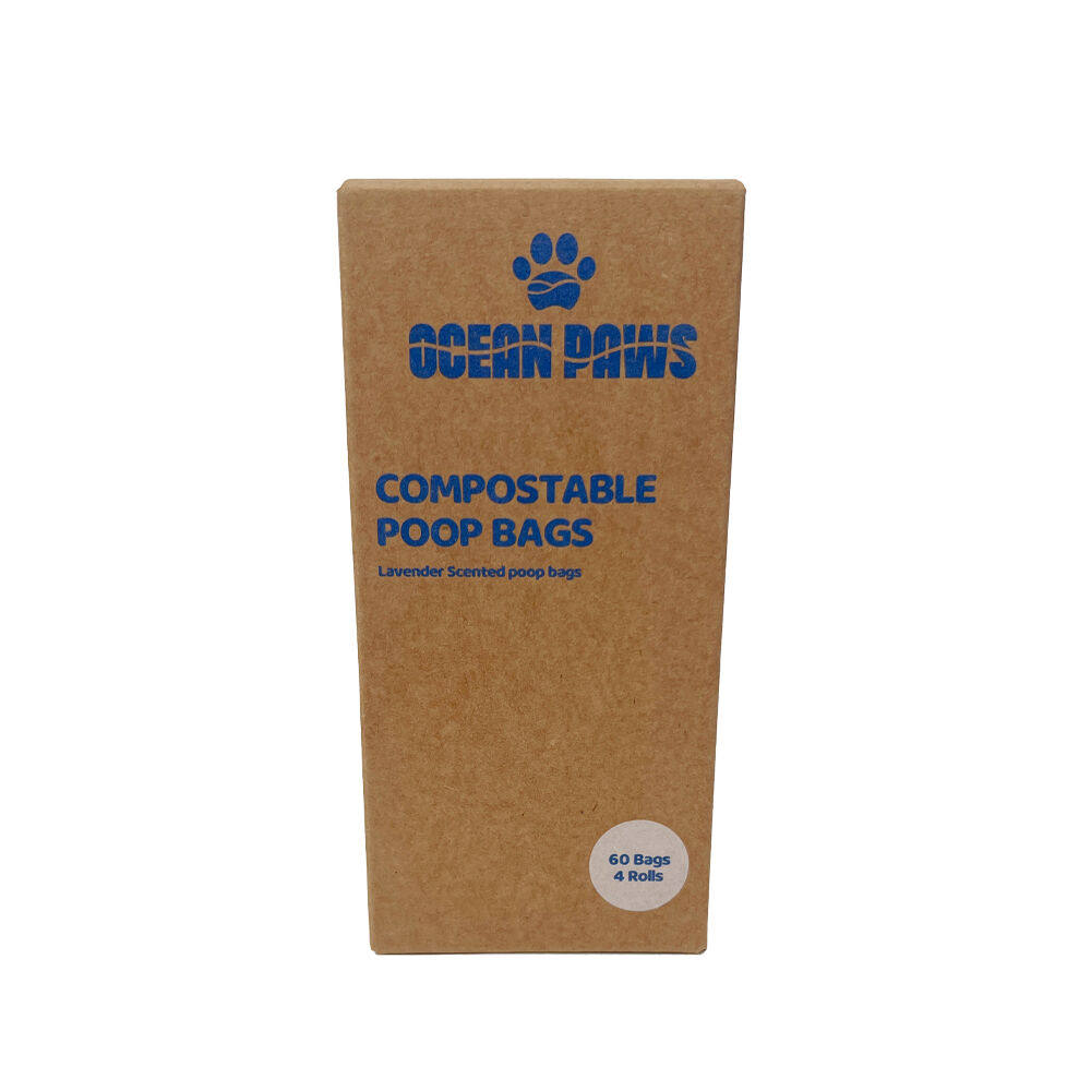 Ocean Paws Compostable Poop Bags 4 Rolls (60 Pack) image