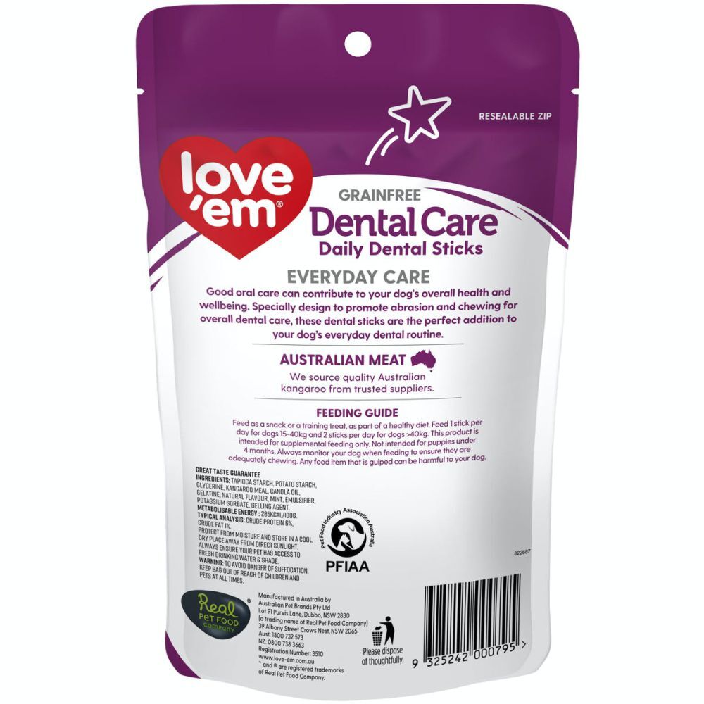 Love'em Dental Care Daily Dental Sticks M/L Dogs 5 Pack 145g image