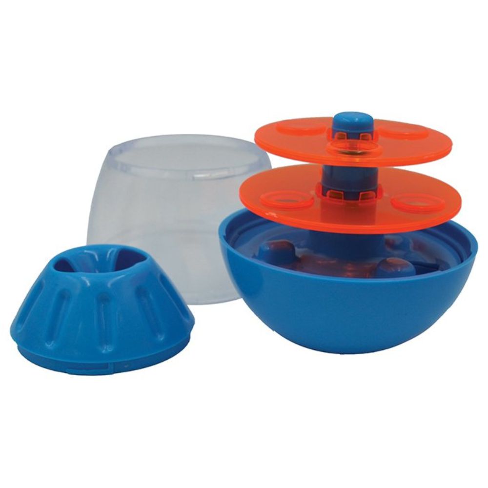 Scream Tip & Roll Treat Dispenser Loud Blue & Orange 12.5cm image