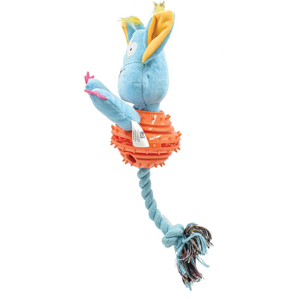 PuppyPlay Silly Face Treat Belly Armor Puppy Dog Toy Blue 25cm image