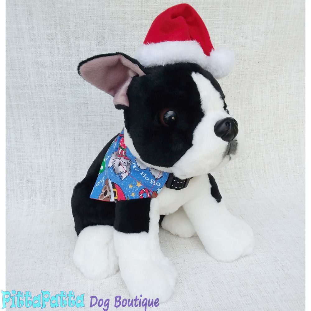 Collar Bandana Blue Christmas Design XXS - XXL image