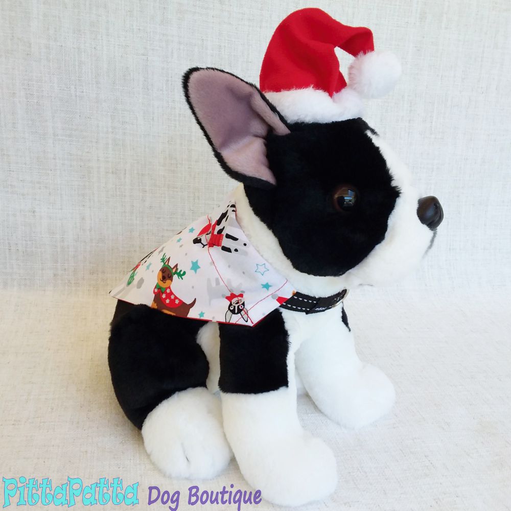Collar Bandana White Christmas Design XXS - XXL image