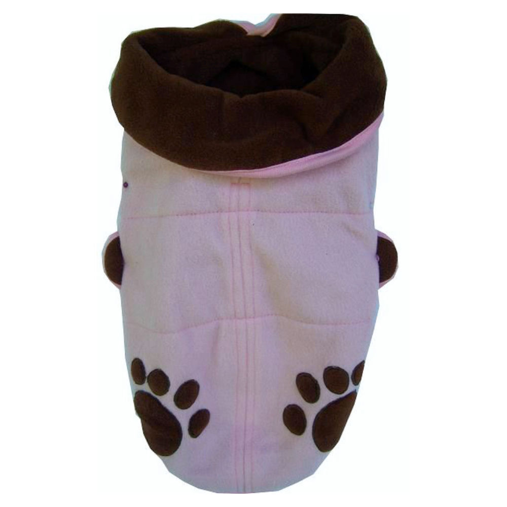 Double Fleece Pink Dog Coat (30cm) image