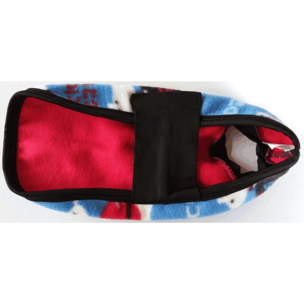 Double Polar Fleece Dog Coat Blue Ice Hockey (26cm) image