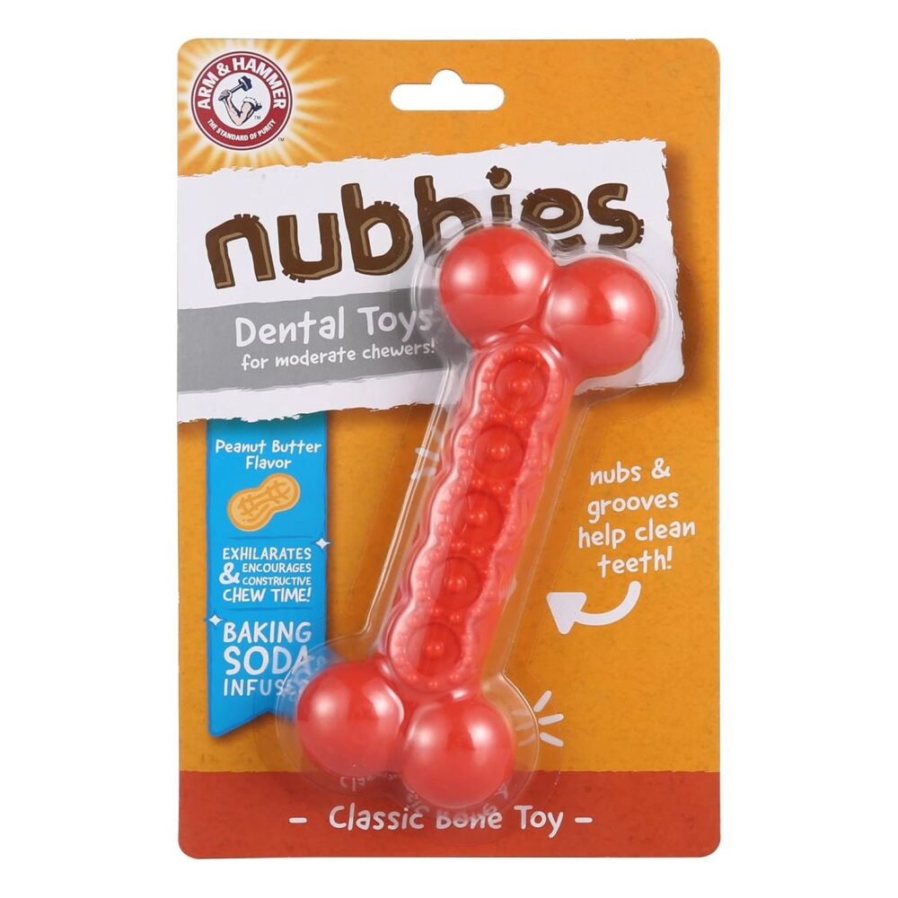Arm & Hammer Nubbies Classic Bone Dental Chew Toy for Dogs image