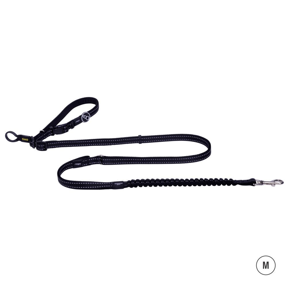 Rogz Speciality Hands Free Dog Lead Black (Medium) image
