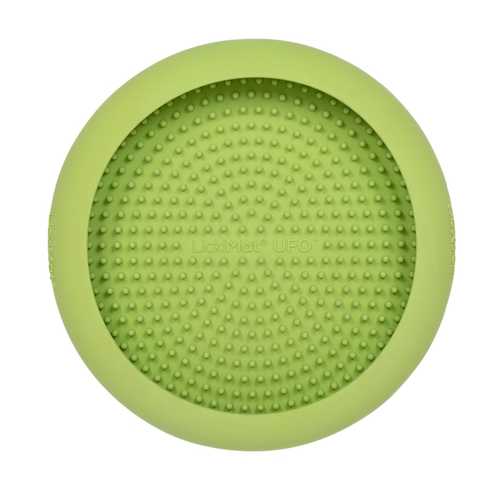 Lickimat UFO Slow Food Licking Dog Bowl (Green) image