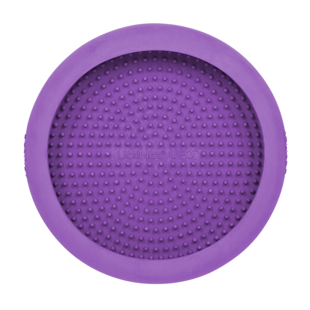 Lickimat UFO Slow Food Licking Dog Bowl (Purple) image