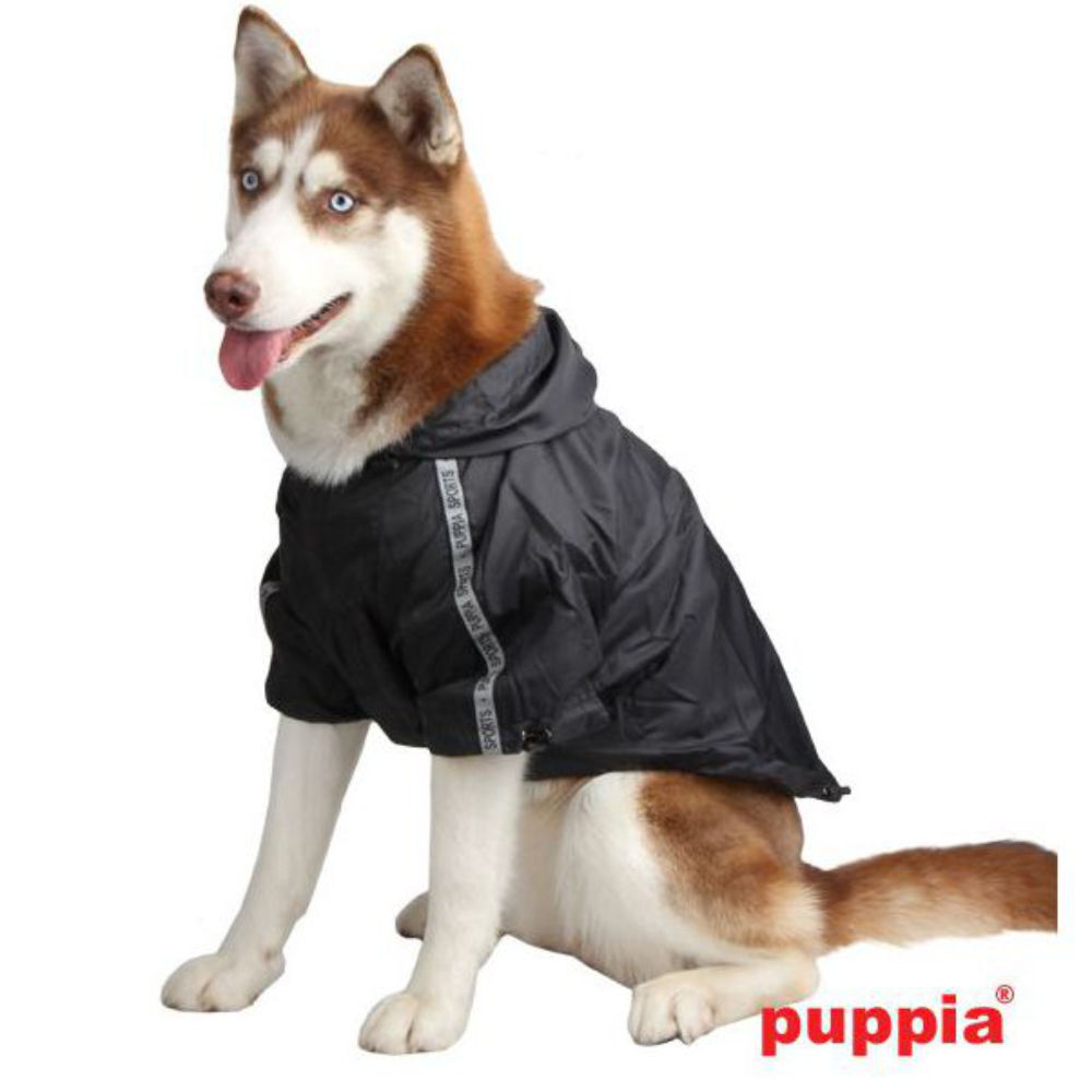 Puppia Base Jumper Dog Raincoat Black (48cm) image