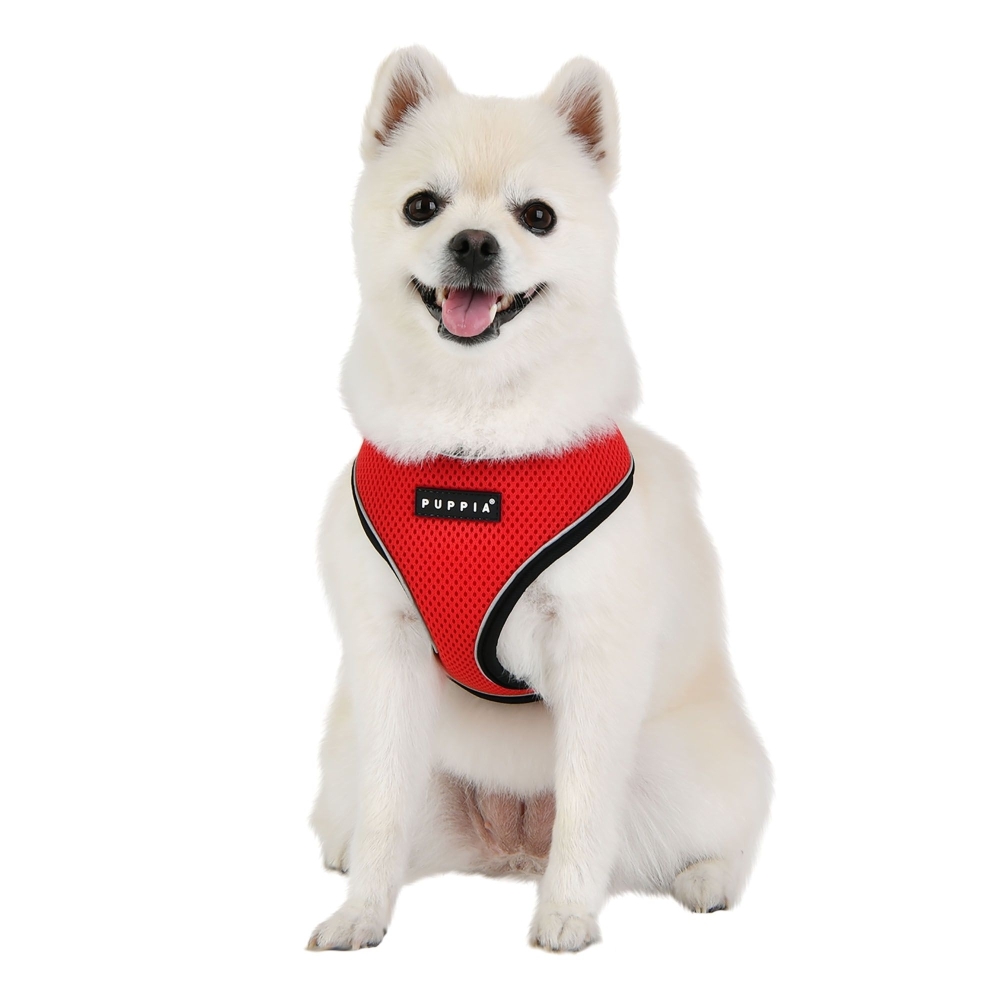 Puppia Soft Pro Dog Harness Red S, M, L, XL image
