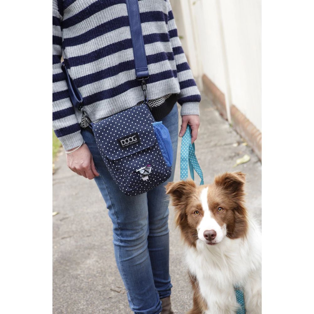 DOOG Walkie Bag Stella Navy and White Spots image