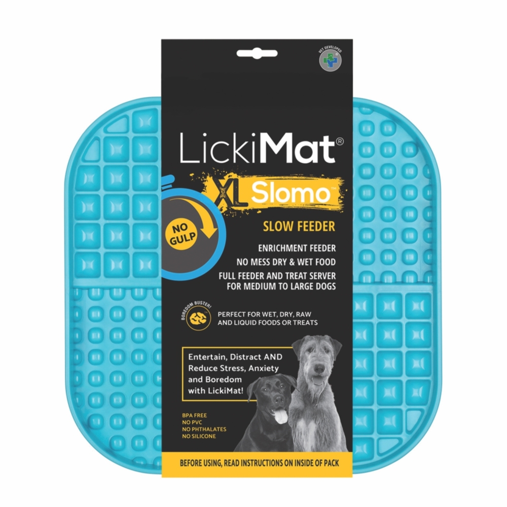 LickiMat SLOMO XL Slow Food Mat for Dogs (Turquoise) image