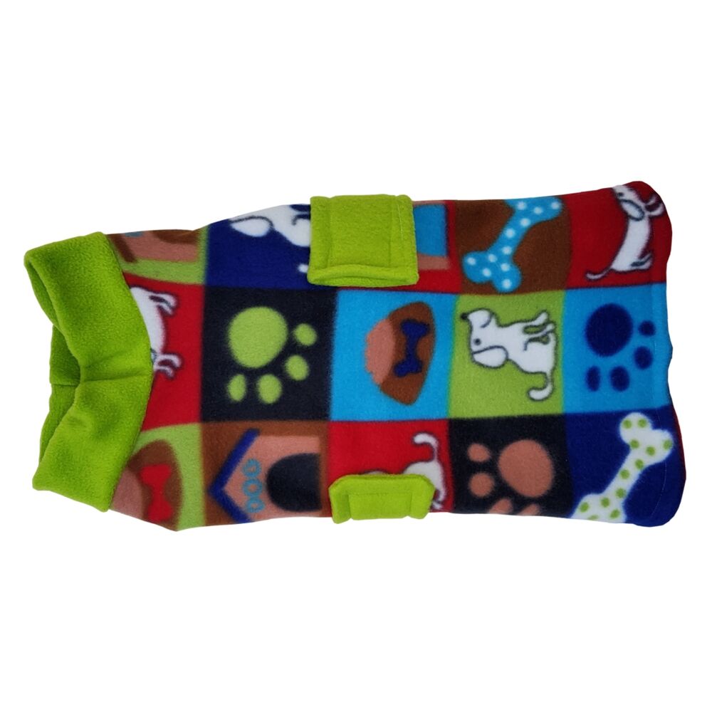 Double Fleece Dog Coat Dog House Design (40cm) image