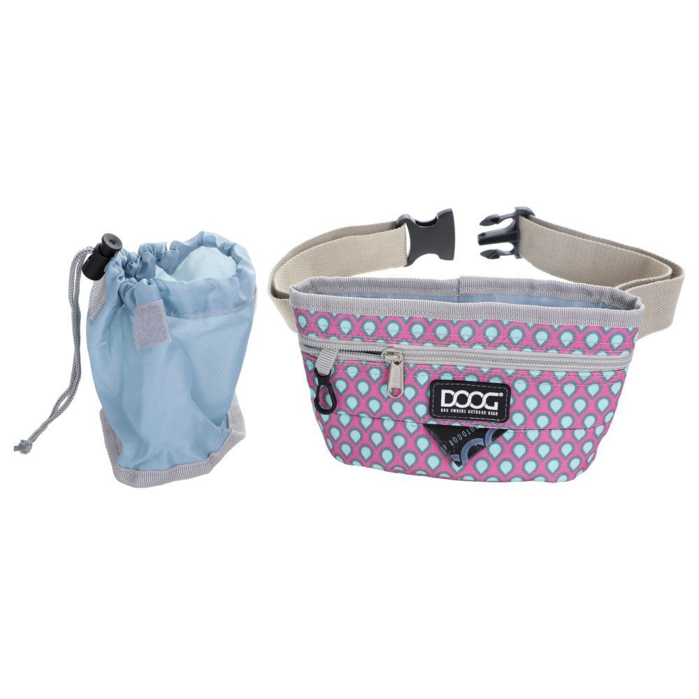 DOOG Treat Pouch Luna Pink and Green Tear Drops image