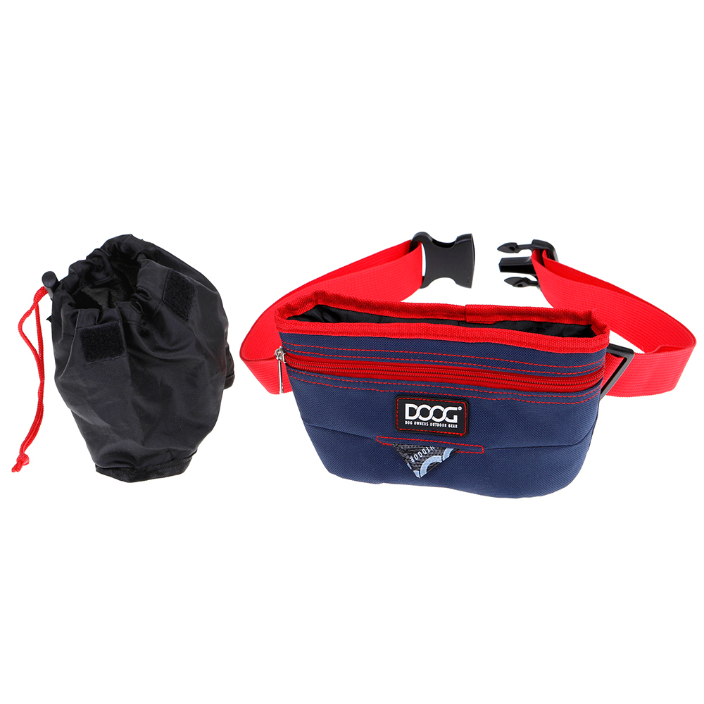 DOOG Treat Pouch Navy and Red Large image
