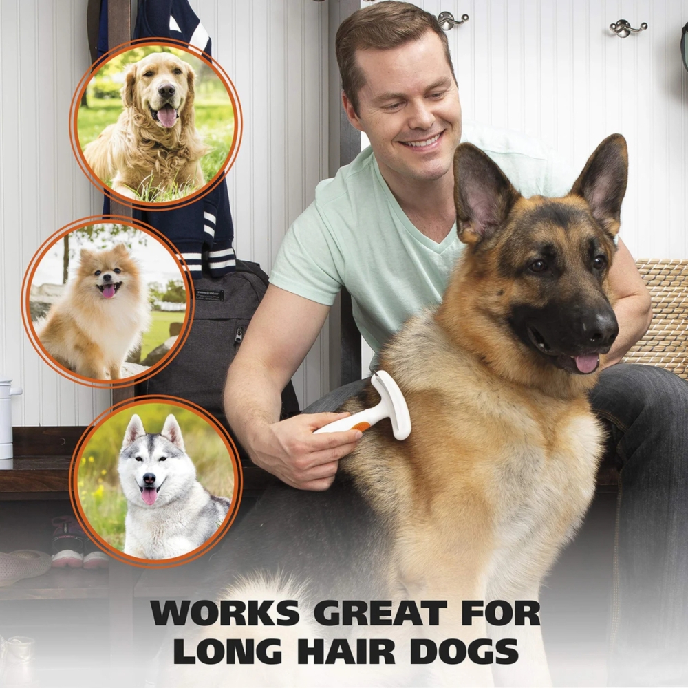 Wahl Double Row Rake with Shedding Blade Dog Grooming Tool image