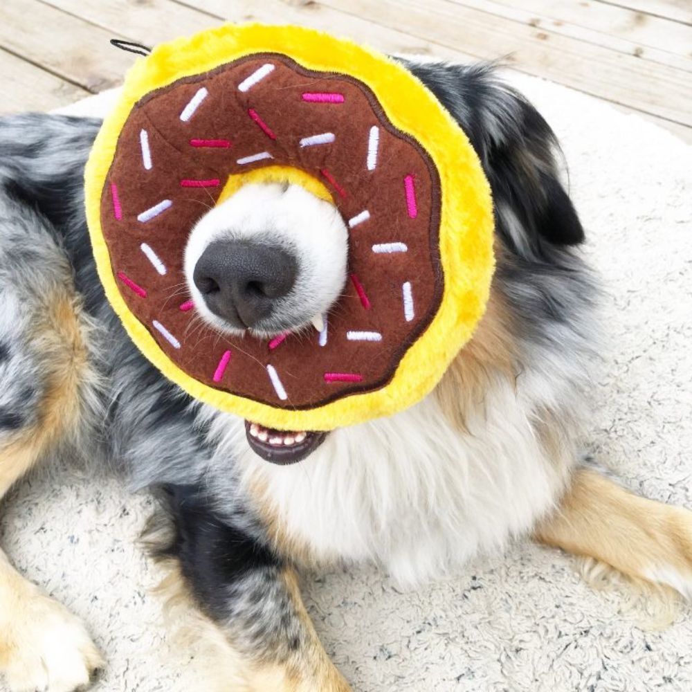 Zippy Paws Donutz Chocolate Dog Toy image