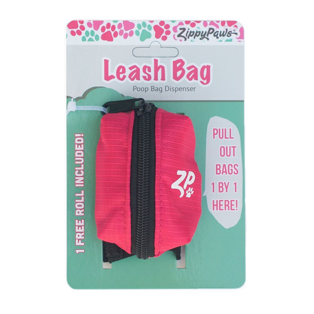Zippy Paws Adventure Gear Poo Bag Dispenser Hibiscus Pink image