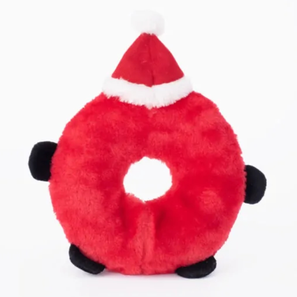 Zippy Paws Christmas Donutz Buddies Santa Dog Toy image