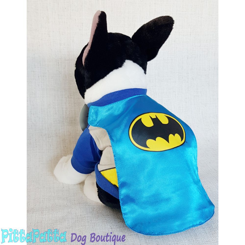 Batman Dog Costume with Removable Cape 30cm PittaPatta Boutique