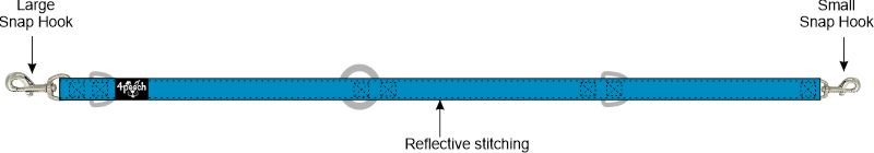 4Pooch Multi-function Lead diagram