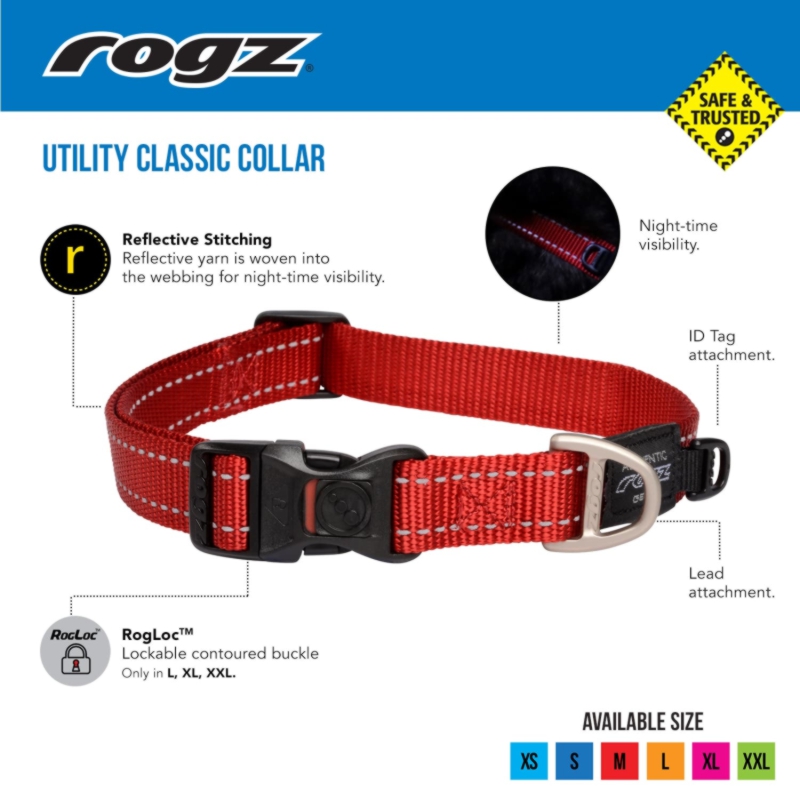 Rogz Classic Collar Features