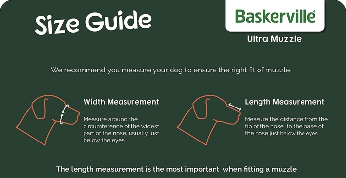 Company Of Animals Baskerville Ultra Muzzle Size Guide