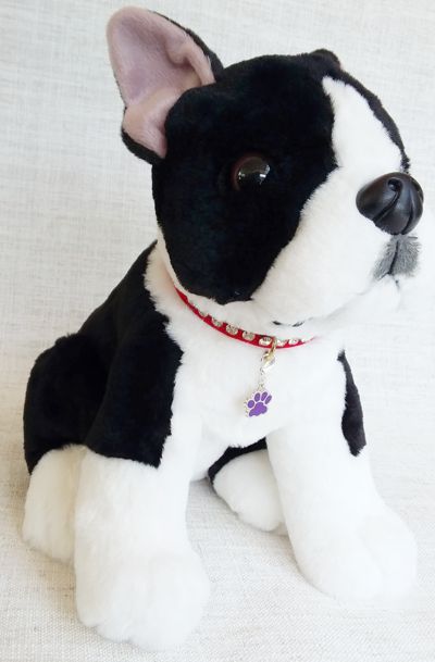 Dog Collar Charm Purple Paw
