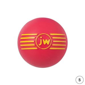 JW PET iSqueak Ball Dog Toy (Red, Small 5cm)