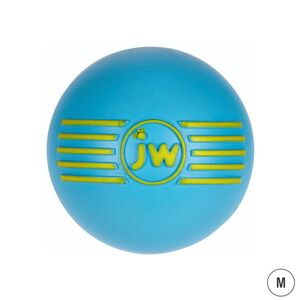 JW PET iSqueak Ball Dog Toy (Blue, Medium 7.5cm)