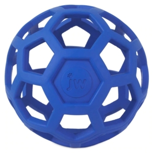 JW PET Hol-ee Roller Dog Toy (Blue, Medium)
