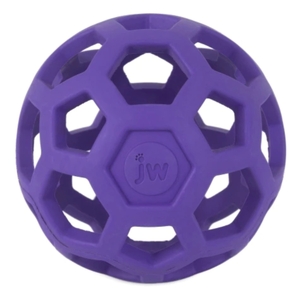JW PET Hol-ee Roller Dog Toy (Purple, Medium)