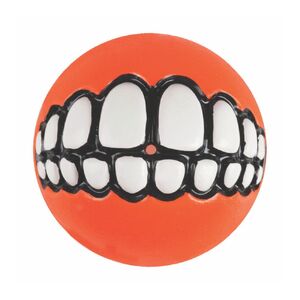 Rogz Grinz Treat Dog Ball Orange (Medium)