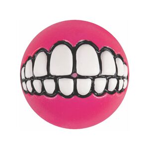 Rogz Grinz Treat Dog Ball Pink (Medium)