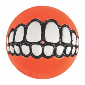 Rogz Grinz Treat Dog Ball Orange (Large)
