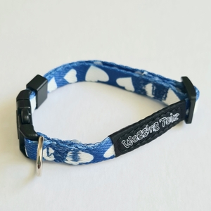 Tiny Totz Puppy Collars Love Heart 13cm-23cm (Blue)